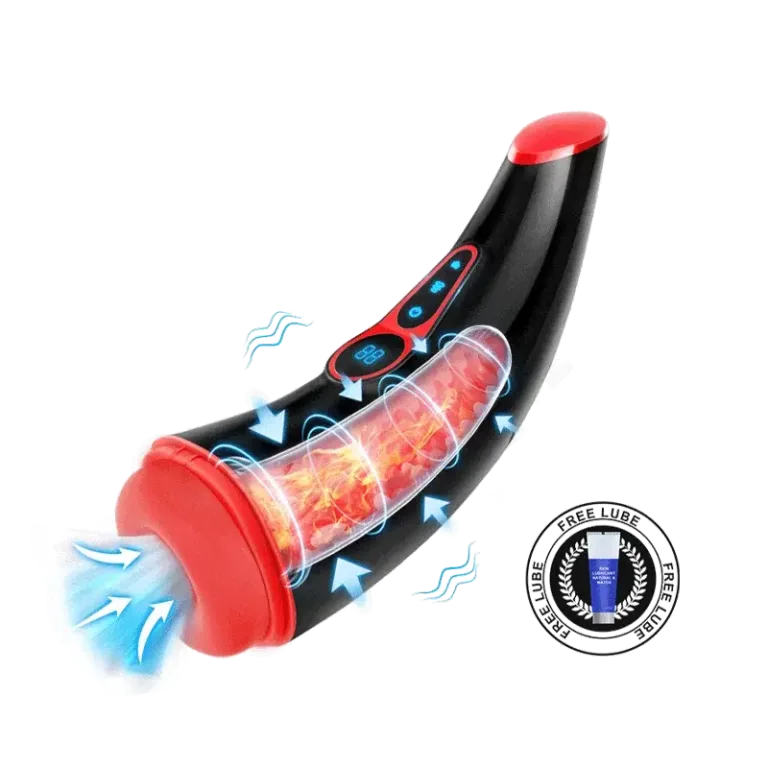 MoonHorn Powerful Sucking & Vibrating Heating Male Masturbator